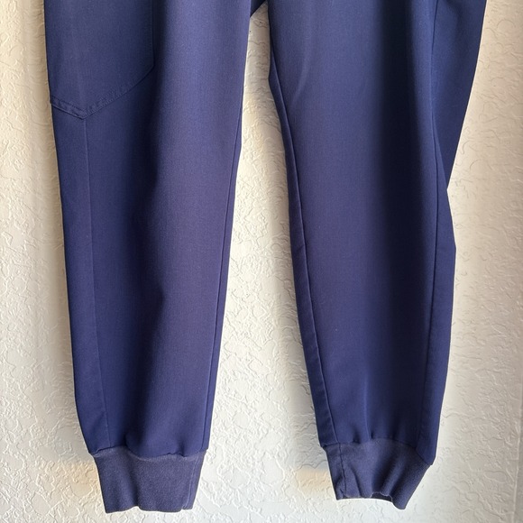 FIGS Zamora Womens Medium Petite Scrub Pants Navy Blue Jogger W18SW2005P - Picture 2 of 11